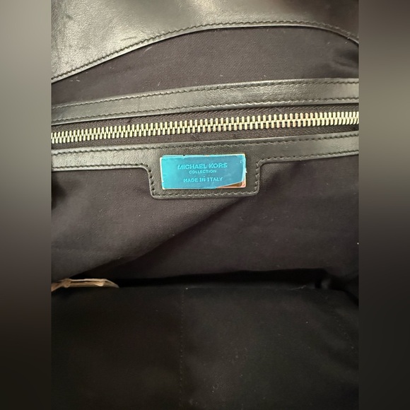 Michael kors Bancroft Collection Large leather handbag black - Picture 10 of 11